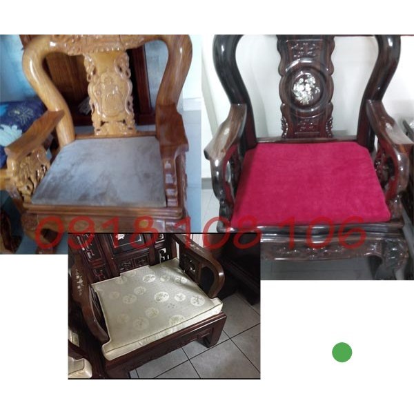 Nệm Ghế Gỗ - Mẫu 27 – May Nệm Ghế – Xưởng Nệm Ghế Mẫn Thành Phát