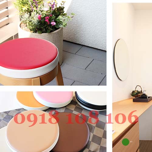 Đệm Simili Tròn 40x10cm – Nệm Lót Ngồi – Xưởng Nệm Ghế Mẫn Thành Phát