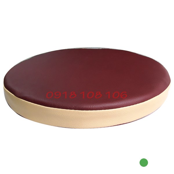 Nệm Ngồi Simili Tròn 40x5cm- Mẫu S7.9 – Nệm Lót Ngồi – Xưởng Nệm Ghế Mẫn Thành Phát